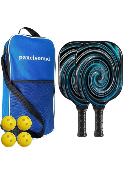 2'li Pickleball Raket Seti Pickleball Raket, Taşıma Çantalı Ince ve Hızlı Pickleball Raket Seti, 4 Top (Yurt Dışından)