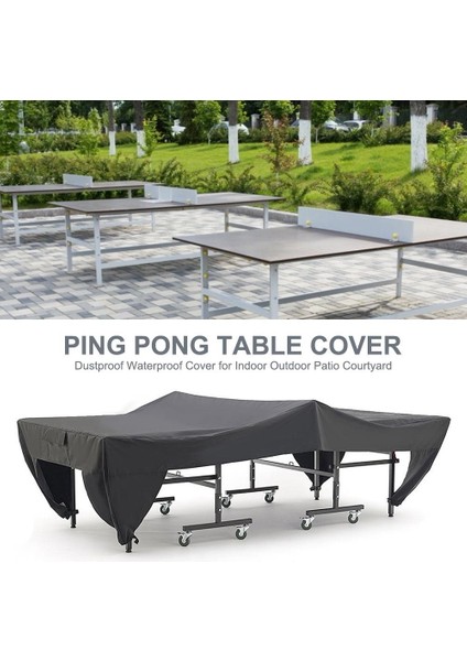 Su geçirmez Ping Pong Masa Örtüsü Tenis Kapak Korumak Açık Kapalı Anti-UV Toz Geçirmez Ping Pong Masa Örtüsü (Yurt Dışından)