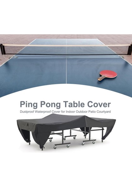 Su geçirmez Ping Pong Masa Örtüsü Tenis Kapak Korumak Açık Kapalı Anti-UV Toz Geçirmez Ping Pong Masa Örtüsü (Yurt Dışından)