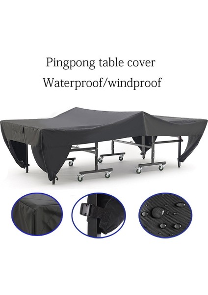 Su geçirmez Ping Pong Masa Örtüsü Tenis Kapak Korumak Açık Kapalı Anti-UV Toz Geçirmez Ping Pong Masa Örtüsü (Yurt Dışından)