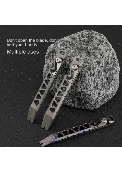 Titanyum Alaşımlı Cep Aracı Levye Şişe Açacağı Cep Levye Tırnak Çektirme Taktik Açık Kamp Aracı Araba Hediyeler (Yurt Dışından) fiyatları