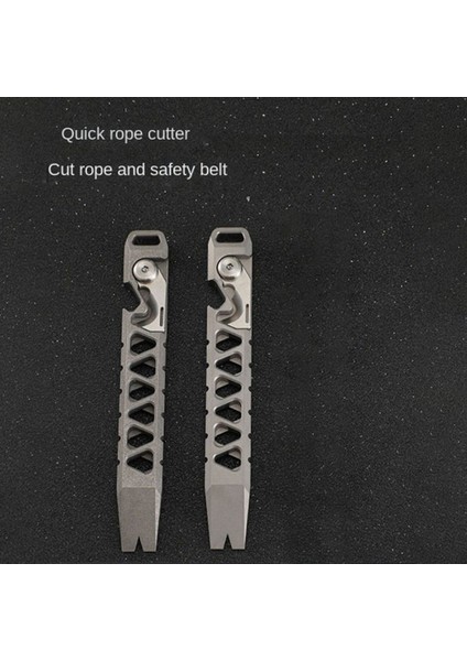 Titanyum Alaşımlı Cep Aracı Levye Şişe Açacağı Cep Levye Tırnak Çektirme Taktik Açık Kamp Aracı Araba Hediyeler (Yurt Dışından) fırsatları