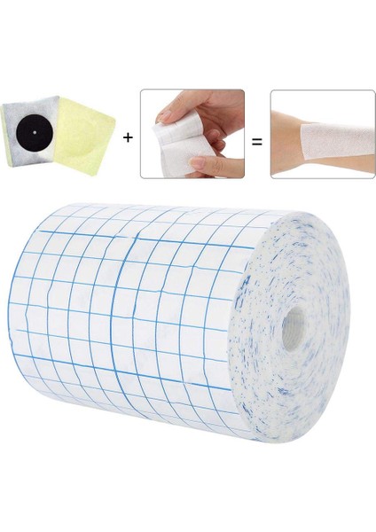 Mesh Nefes Alabilir Dokunmamış Bant Yapışkanlı Bandaj Rulo Film Pansuman Bandajları Esnek Nonwoven (Yurt Dışından)