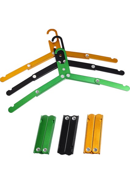 2 Adet Alüminyum Alaşımlı Katlanır Elbise Askısı Açık Kamp Ceket Kurutma Rafı Metal Askılar Seyahat Aksesuarları Için Altın (Yurt Dışından) modelleri