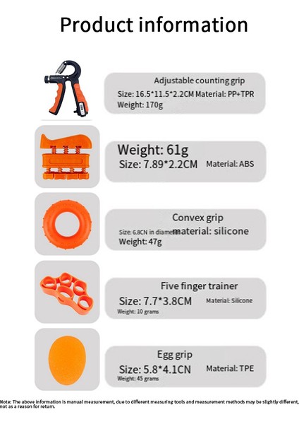 5 Paket Kavrama Gücü Eğitmen Seti Ayarlanabilir Sayım El Kavrama Seti Parmak Egzersiz El Uzatma Egzersiz Siyah (Yurt Dışından) modelleri