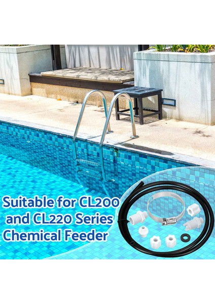 CL200 CL220 Için Çekvalf Kontrol Valfı ile Eyer Kelepçeli Klorlayıcı Hortum Borusu ile Çevrimdışı Besleyici Parçaları (Yurt Dışından) fırsatları