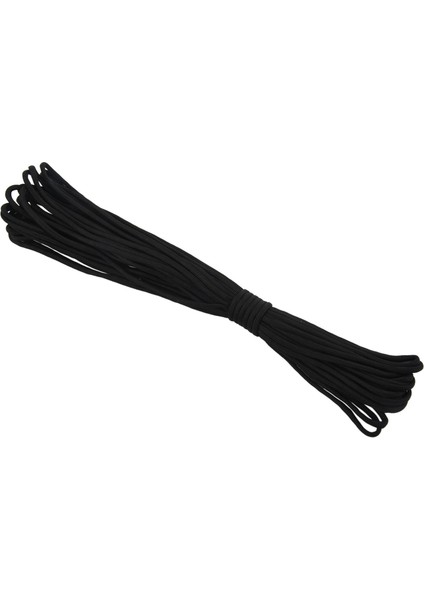 Paracord 550 Paraşüt Halat 7 Çekirdekli Tırmanma Kamp Toka Halat Siyah 50FT (Yurt Dışından)
