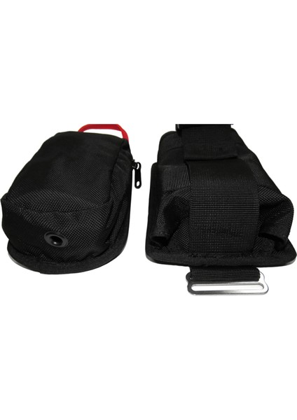 Teknik Dalış Sidemount Bcd Için Tüplü Dalış Yedek 10LBS 4kg Ağırlık Trim Cep Çantası (Yurt Dışından)