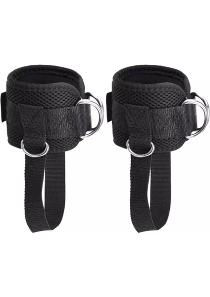 Ayarlanabilir Halka Ayak Bileği Sapanlar Ayak Kayışı ile Kablo Makinesi Fitness Uyluk Glute Egzersizleri Yastıklı Ayak Bileği Manşetleri Aksesuarları (Yurt Dışından)