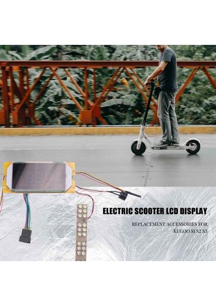 36V Elektrikli Scooter Ekran LCD Ekran 8 Inç Elektrikli Scooter Yedek Aksesuarlar S1 S2 S3 Için Uygun (Yurt Dışından) modelleri