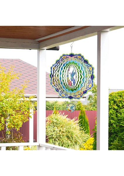 Kuş Rüzgar Spinners, 12 Inç 3D Metal Kinetik Rüzgar Spinner Balkon Bahçe Dekor Dış Bahçe Süslemeleri (Yurt Dışından) fiyatları