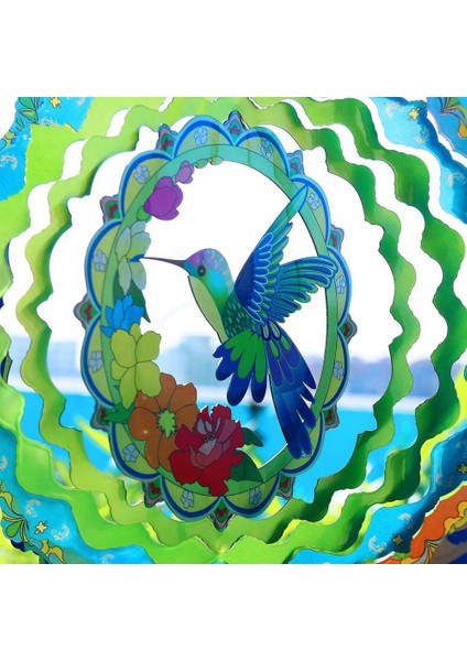 Kuş Rüzgar Spinners, 12 Inç 3D Metal Kinetik Rüzgar Spinner Balkon Bahçe Dekor Dış Bahçe Süslemeleri (Yurt Dışından) fırsatları