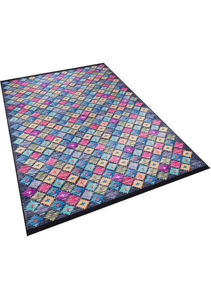 Home Kilim Desen Pamuk Taban Baskılı Halı
