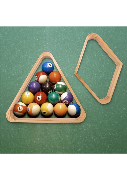 Ahşap Bilardo Topu Rafı Bilardo 8 Top Üç Köşeli Raf ve Bilardo Için 9 Top Elmas Bilardo Rafı (Yurt Dışından)