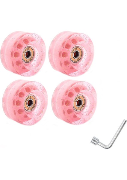 Parçalı 32 x 58 mm 82A Rulmanlı Paten Tekerlekleri, Iç Mekan Veya Dış Mekan Kullanımı Için, Taşınabilir Paten Aksesuarı Anahtarıyla (Yurt Dışından)