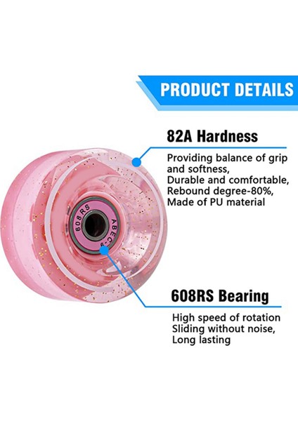 Parçalı 32 x 58 mm 82A Rulmanlı Paten Tekerlekleri, Iç Mekan Veya Dış Mekan Kullanımı Için, Taşınabilir Paten Aksesuarı Anahtarıyla (Yurt Dışından) modelleri