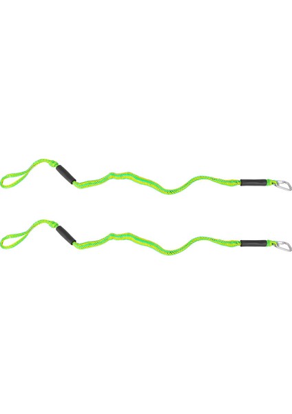 2 Paket 4ft Tekne Bungee Dock Hattı Kanca Palamar Halatı Tekne Aksesuarları Tekneler Için Duba Kayık, Yeşil (Yurt Dışından)