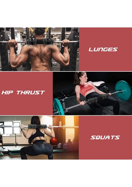Squat, Lunges ve Hip Thrust Için Halter Pedi - Squat Pad Ağırlık Kaldırma Çubuğu Boyun ve Omuz Için Yastık Pedi, Pembe (Yurt Dışından)