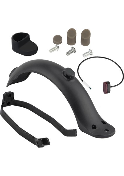 M365 Elektrikli Scooter Için Arka Çamurluk Koruması + Braket + Kanca + Arka Lamba (Yurt Dışından)