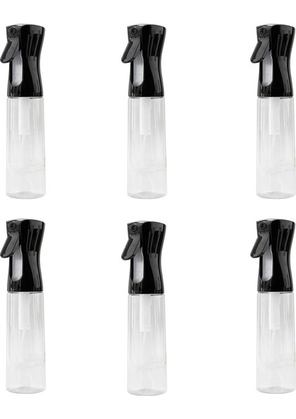 6 Adet 300ML Yağ Sprey Şişesi Pişirme Zeytinyağı Dağıtıcı Kamp Barbekü Pişirme Sirkesi Soya Sosu Püskürtücü Kapları Siyah (Yurt Dışından)