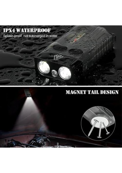 LED Anahtarlık El Feneri Şarj Edilebilir Cep El Feneri 13 Işık Modu 1000 Yüksek Lümen Ipx4 Mini El Feneri (Yurt Dışından) fırsatları