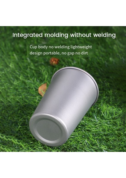 Kamp Titanyum Bira Kupa Bardak Turist Sofra Piknik Açık Mutfak Ekipmanları Seyahat Pişirme Tencere Yürüyüş 500 ml (Yurt Dışından) fiyatları