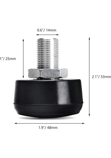 1 Çift 85A Paten Ayak Durdurucuları 9/16 Inç (14MM) Cıvata, Ayarlanabilir Kauçuk Fren Bloğu Durdurucuları Paten Için (Yurt Dışından) fırsatları