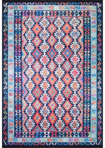 Home Renkli Kilim Desen Pamuk Taban Halı