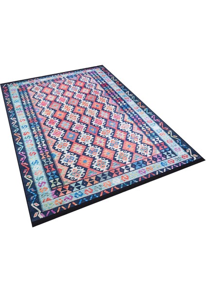 Home Renkli Kilim Desen Pamuk Taban Halı