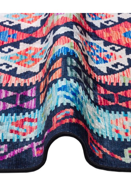 Home Renkli Kilim Desen Pamuk Taban Halı