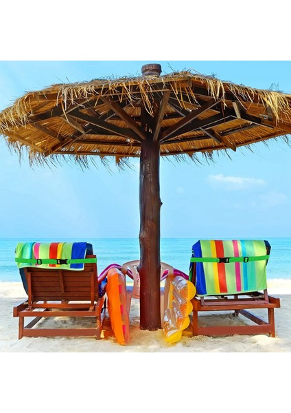 8 Adet Plaj Havlusu Klipsi Bantları Rüzgar Geçirmez Elastik Havlu Bantları Streç Sandalye Bantları Tatil Için Havlu Tutucu, B (Yurt Dışından) fırsatları