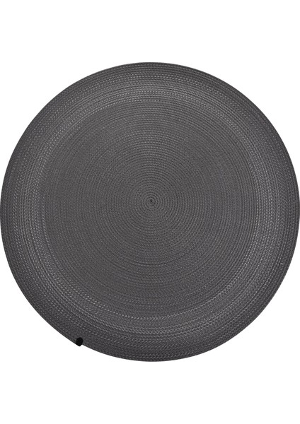 Hasır Antrasit Yuvarlak Yıkanabilir Kilim DKY1001A