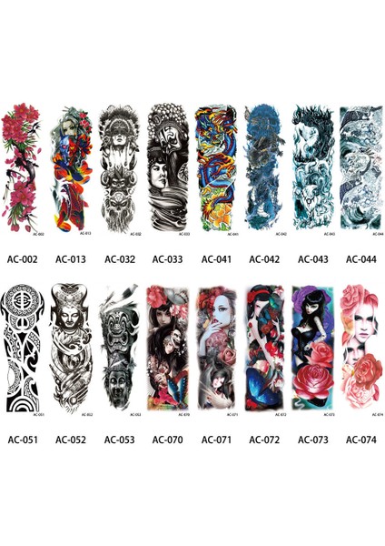 Büyük Büyük Tam Kol Geçici Dövme Etiket Güzellik Çıkartması Vücut Sanatı Çiçekler Unisex (Yurt Dışından) fırsatları