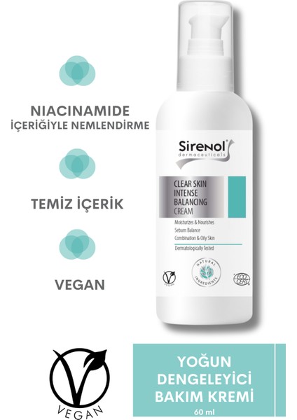 Natural Siyah Nokta Ve Sivilce Karşıtı Niacinamide Cilt Bakım Seti 60 mL / 300 mL