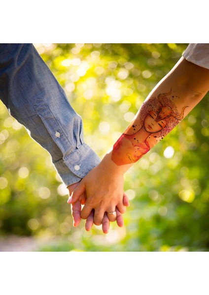 Kol Kol Dövme Geçici Dövme Su Geçirmez Etiket Dövme Vücut Sanatı Dövme - Çok Renkli A136 (Yurt Dışından) fırsatları