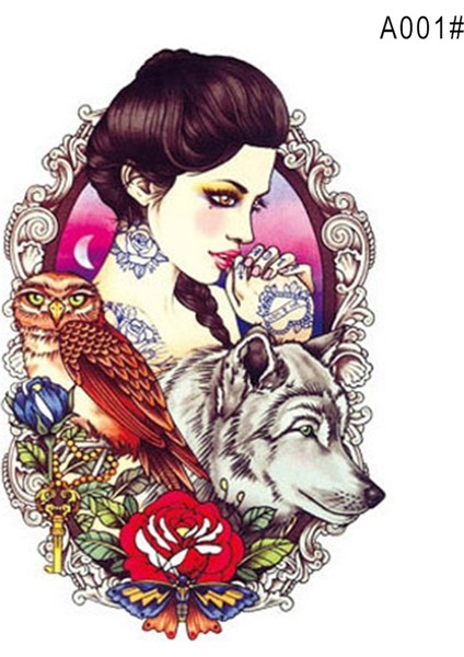 Kol Kol Dövme Su Geçirmez Geçici Dövme Etiket Dövme Vücut Sanatı Dövme Çok Renkli A001 (Yurt Dışından) fiyatları