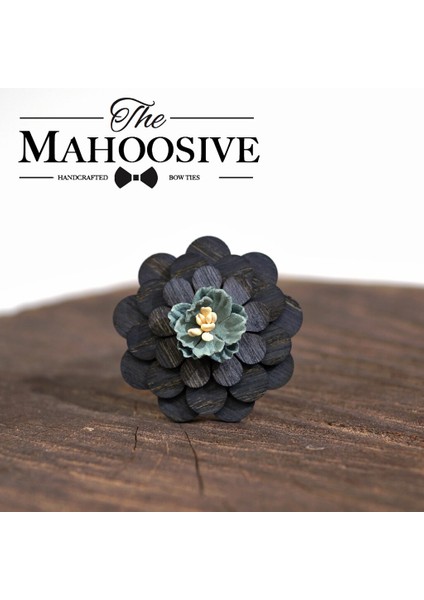 Mahoosıve Erkek Çiçek Yaka Damat Ahşap Yaka Pin Çiçek Düğün Yaka Çiceği Çiçek Kravat Yaka (Yurt Dışından)