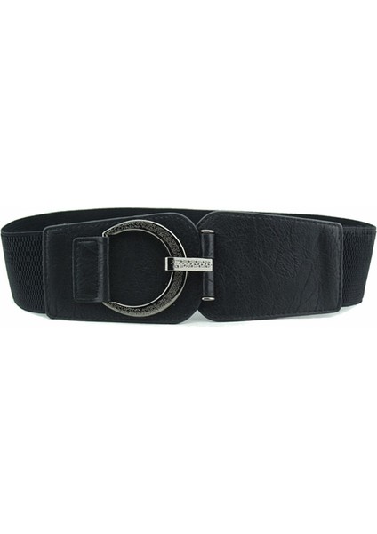 Sıcak Kuşak Punk Oyma Daire Toka Kadın Kemerleri Geniş Elastik Ceket Kuşak Elbise Kemeri Kadınlar Için Ceinture Femme De Marque (Yurt Dışından) fiyatları