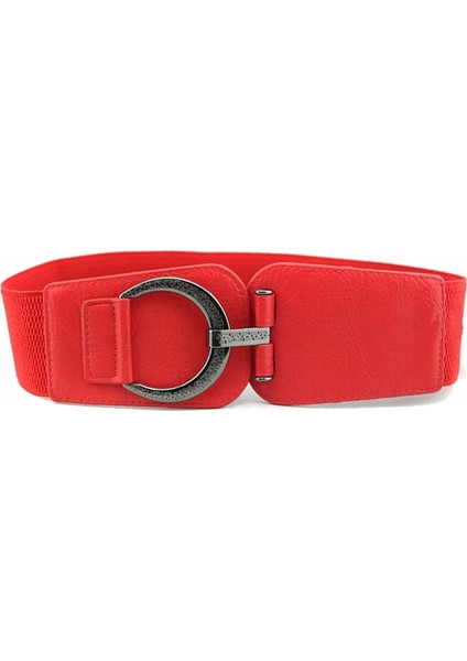 Sıcak Kuşak Punk Oyma Daire Toka Kadın Kemerleri Geniş Elastik Ceket Kuşak Elbise Kemeri Kadınlar Için Ceinture Femme De Marque (Yurt Dışından) modelleri