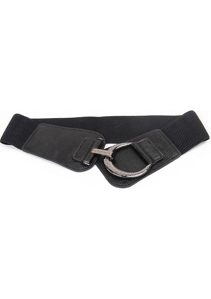 Sıcak Kuşak Punk Oyma Daire Toka Kadın Kemerleri Geniş Elastik Ceket Kuşak Elbise Kemeri Kadınlar Için Ceinture Femme De Marque (Yurt Dışından) fırsatları