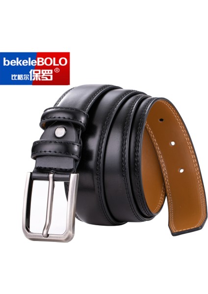 Dropshipping Moda Erkek Kemerleri Deri Lüks Tasarımcı Kahverengi Vintage Bel Kemeri Kot Cinturon Kovboy Hombre (Yurt Dışından)