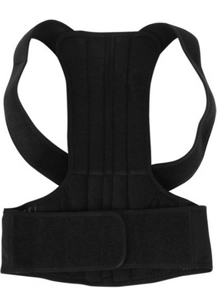 Erkekler Için Faydalı Polyester Nefes Ayarlanabilir Arka Brace Klavikula Desteği Duruş Düzeltici Sırt Desteği Kemer (Yurt Dışından) fırsatları