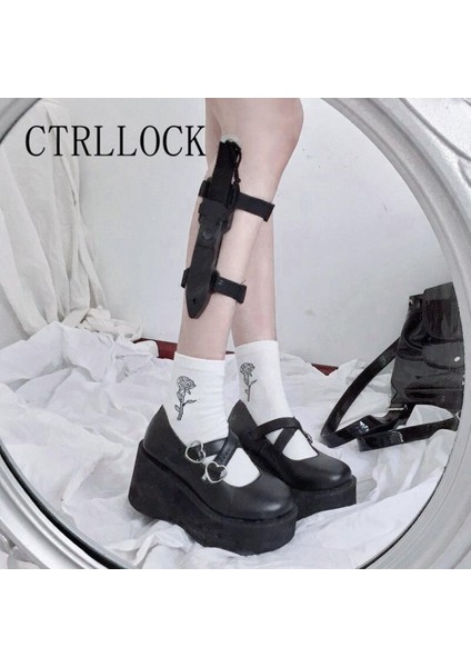 Ctrllock Grunge Bıçak Kılıfı Esnek Sapanlar Bacak Yüzükler Ayarlanabilir Toka Bacak Demeti Garters Streetwe... (Yurt Dışından)