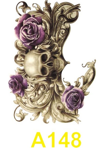 Kol Kol Dövme Geçici Dövme Su Geçirmez Etiket Dövme Vücut Sanatı Dövme - Çok Renkli A148 (Yurt Dışından) fiyatları