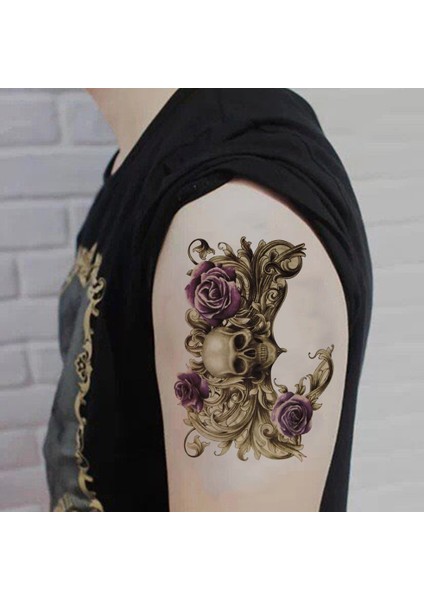 Kol Kol Dövme Geçici Dövme Su Geçirmez Etiket Dövme Vücut Sanatı Dövme - Çok Renkli A148 (Yurt Dışından) modelleri