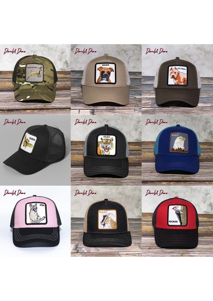 Hayvan Karikatür Tavşan Köpekbalığı Nakış Beyzbol Ağı Kapağı Erkekler Için Yaz Şapka Güneşlik Ayarlanabilir Boyutu Tatil Seyahat Sürücü Kapakları (Yurt Dışından)