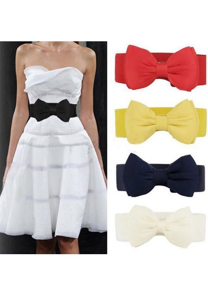 Yeni Kadın Ilmek Kuşak Elastik Yay Geniş Streç Bukle Kemer Kemer 12 Renk Moda Kız Elbise Aksesuarları Bel Kemerleri (Yurt Dışından) indirimleri