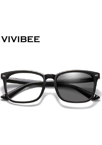 Klasik Fotokromik Mavi Işık Engelleme Gözlük Erkekler Kare Renk Değiştirme Anti Mavi Işın Bilgisayar Bukalemun Gözlük (Yurt Dışından)