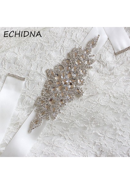 Gelinlik Için Beyaz Saten Kurdele ile Rhinestone Gelin Kanat Bel Kemeri (Yurt Dışından) modelleri