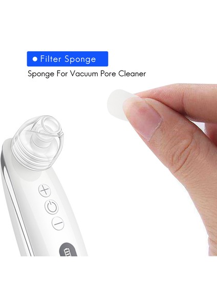 300 Adet Yedek Filtre Sünger Gözenek Temizleyici Siyah Nokta Remover Emme Makinesi Aksesuarları (Yurt Dışından) modelleri